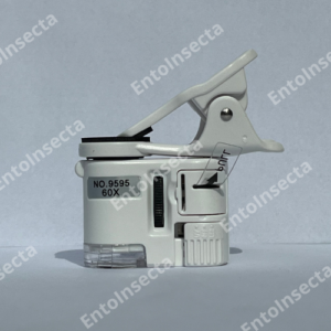 Microscopio para celular de 60x con luz LED y UV