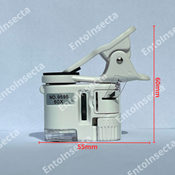 Microscopio para celular de 60x con luz LED y UV - Imagen 3
