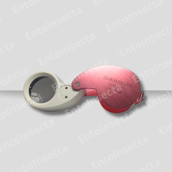 Lupa 40x-25mm con Luz led doble + protector acero inoxidable + estuche - Imagen 6